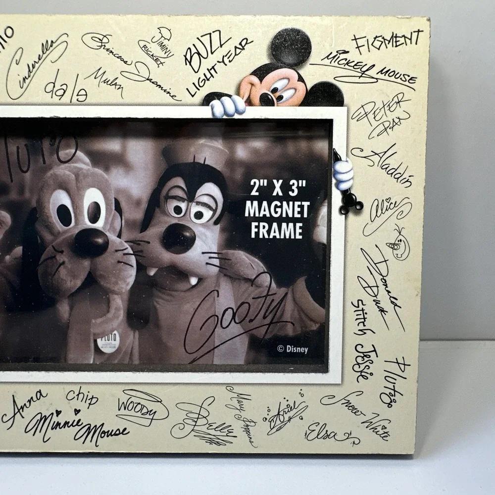 Disney Parks Mickey Mouse & Friends Autograph Photo Frame 2